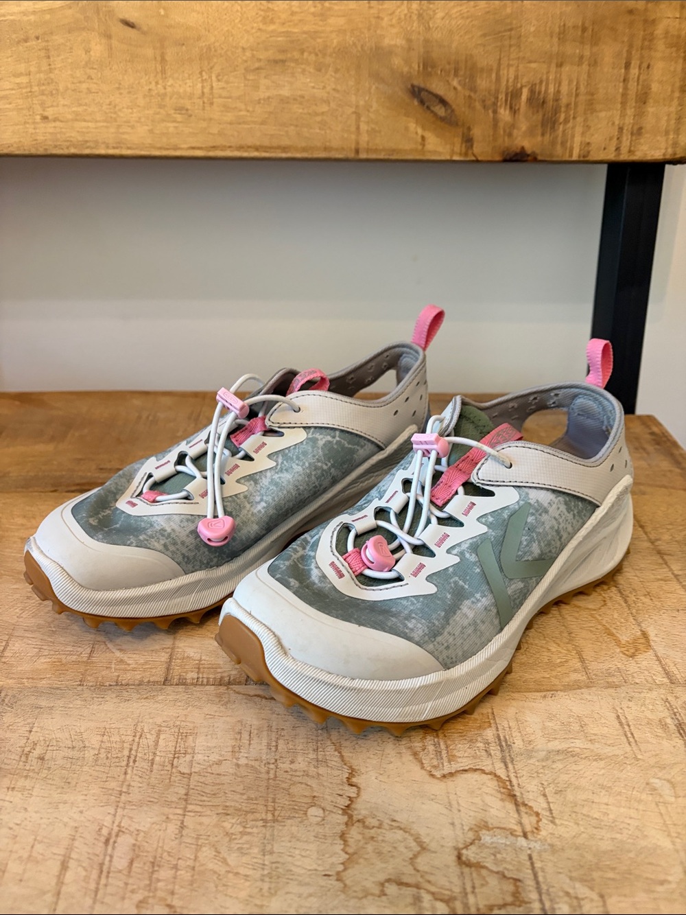 Keen Kids Trail Shoes - Sage Green & Pink